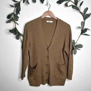 Mod Ref Brown Ribbed Cardigan